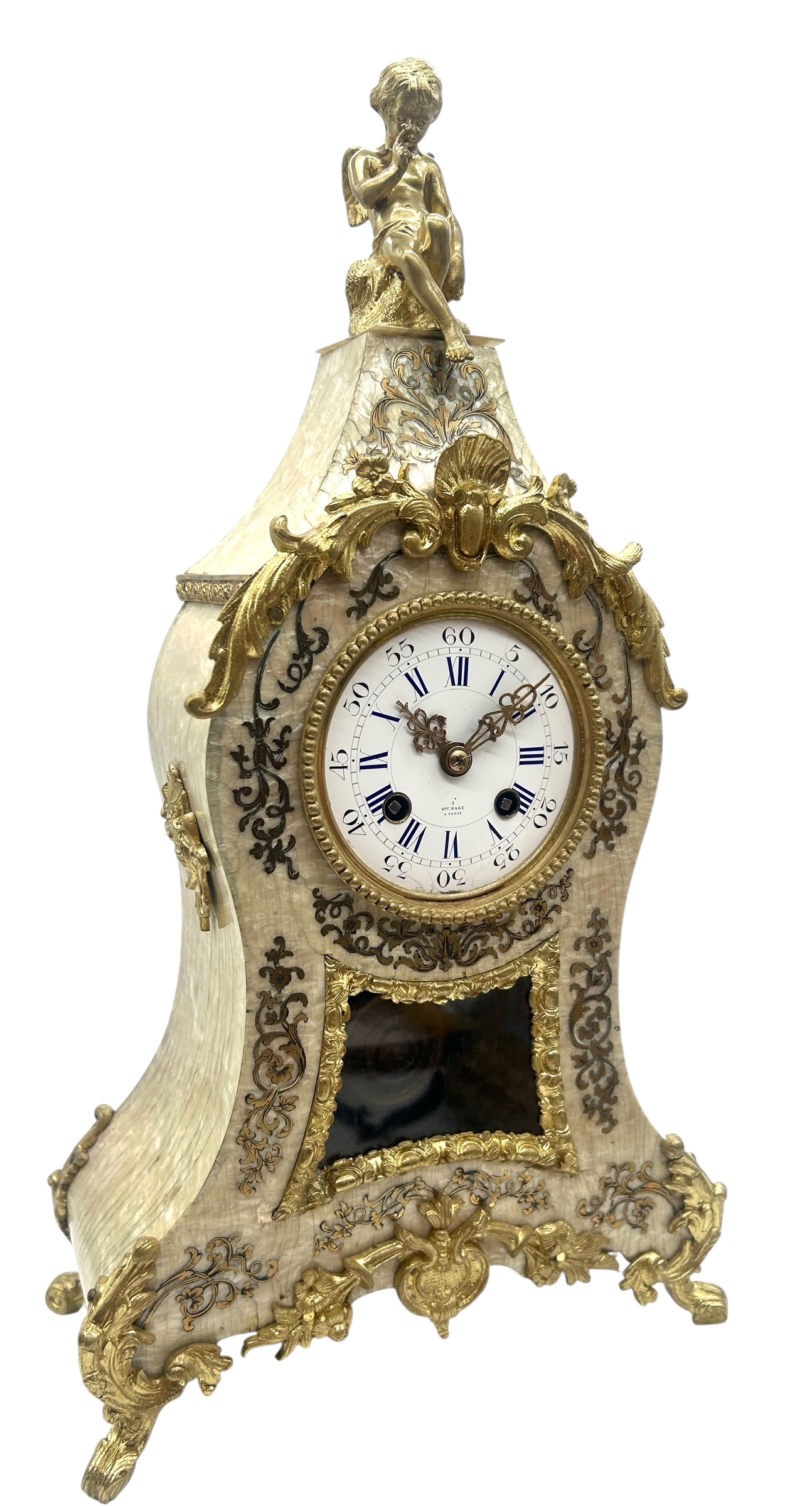 French Mantel Clock By Henry Marc
