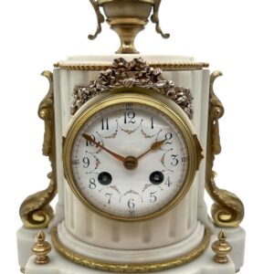 French Marble & Ormolu Clock