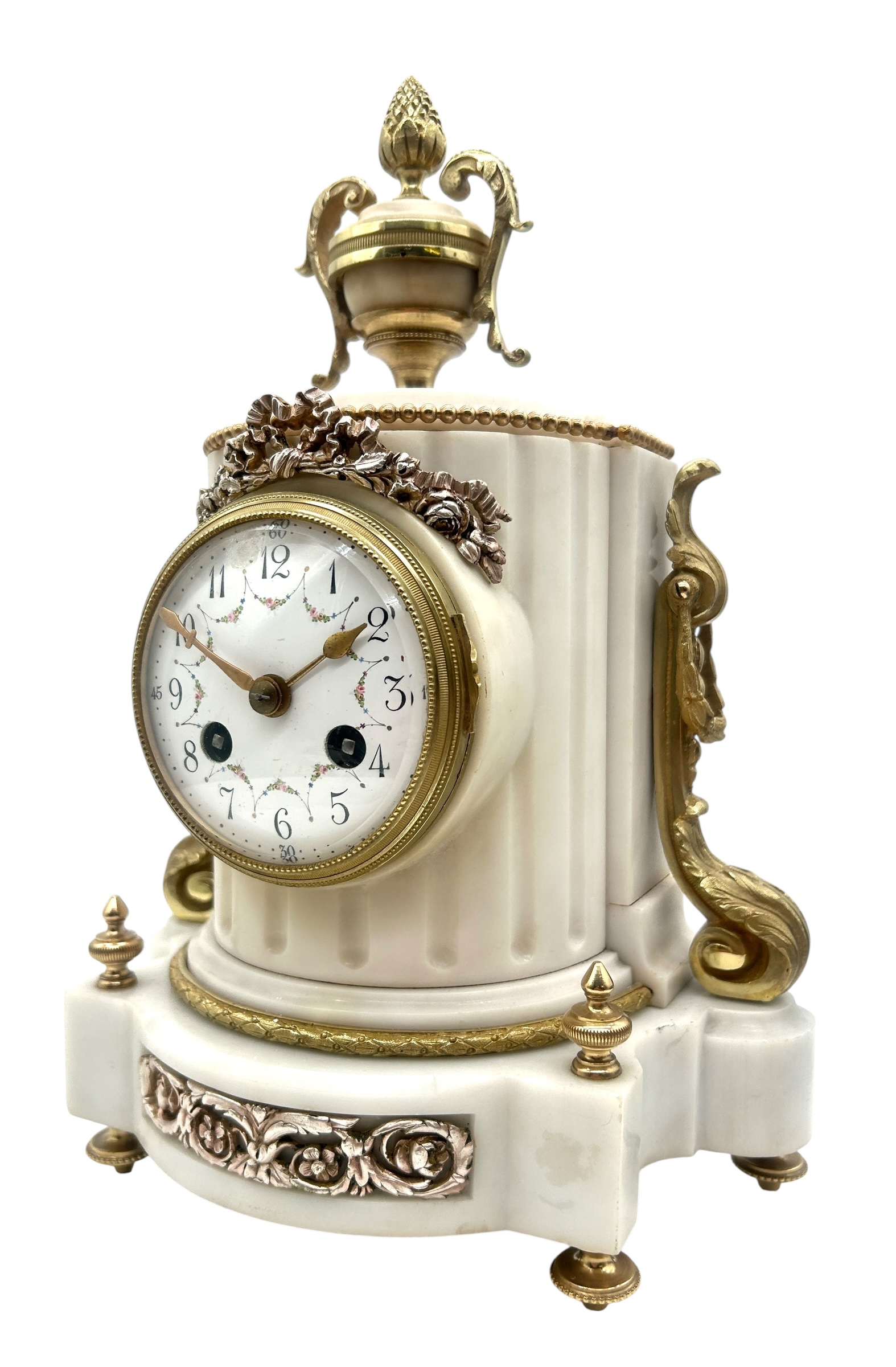 French Marble & Ormolu Clock
