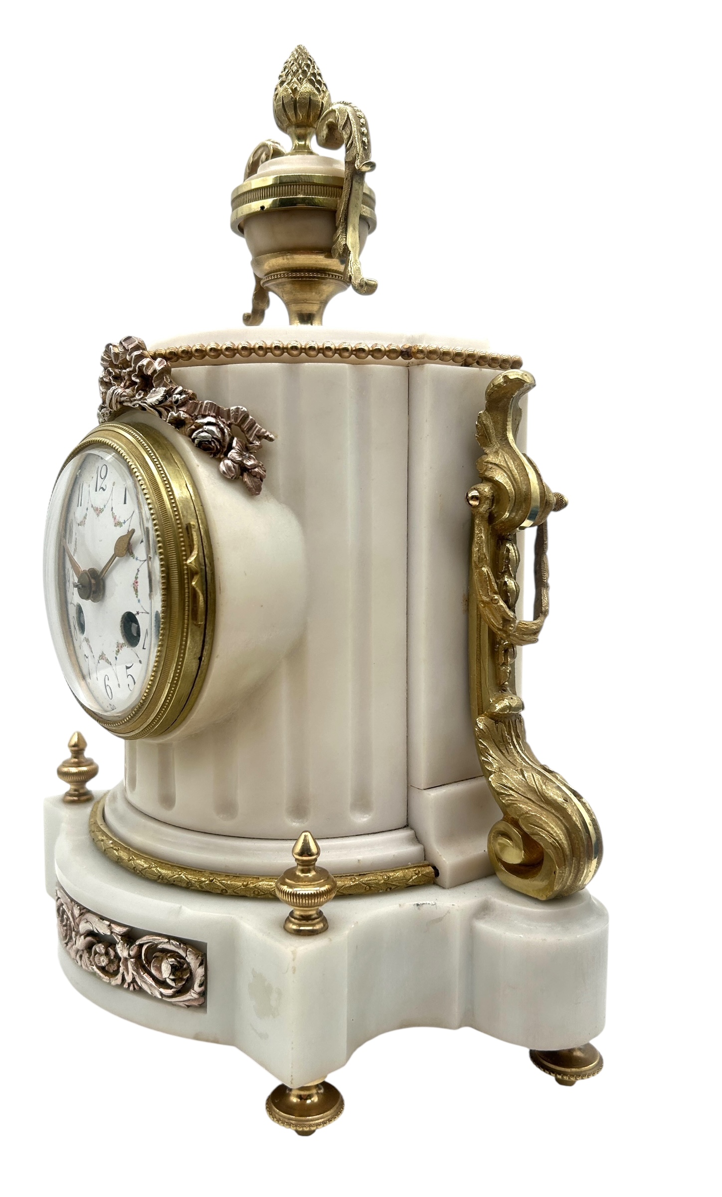 French Marble & Ormolu Clock