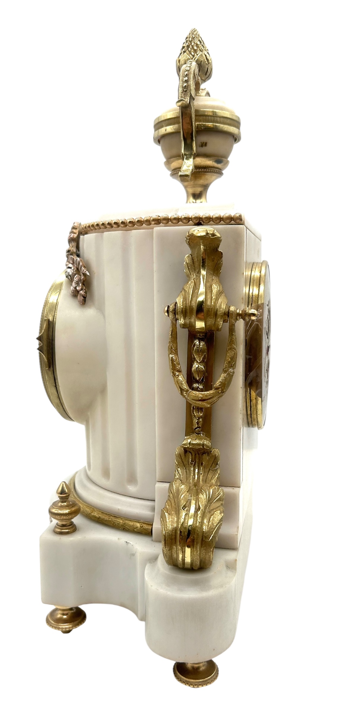 French Marble & Ormolu Clock