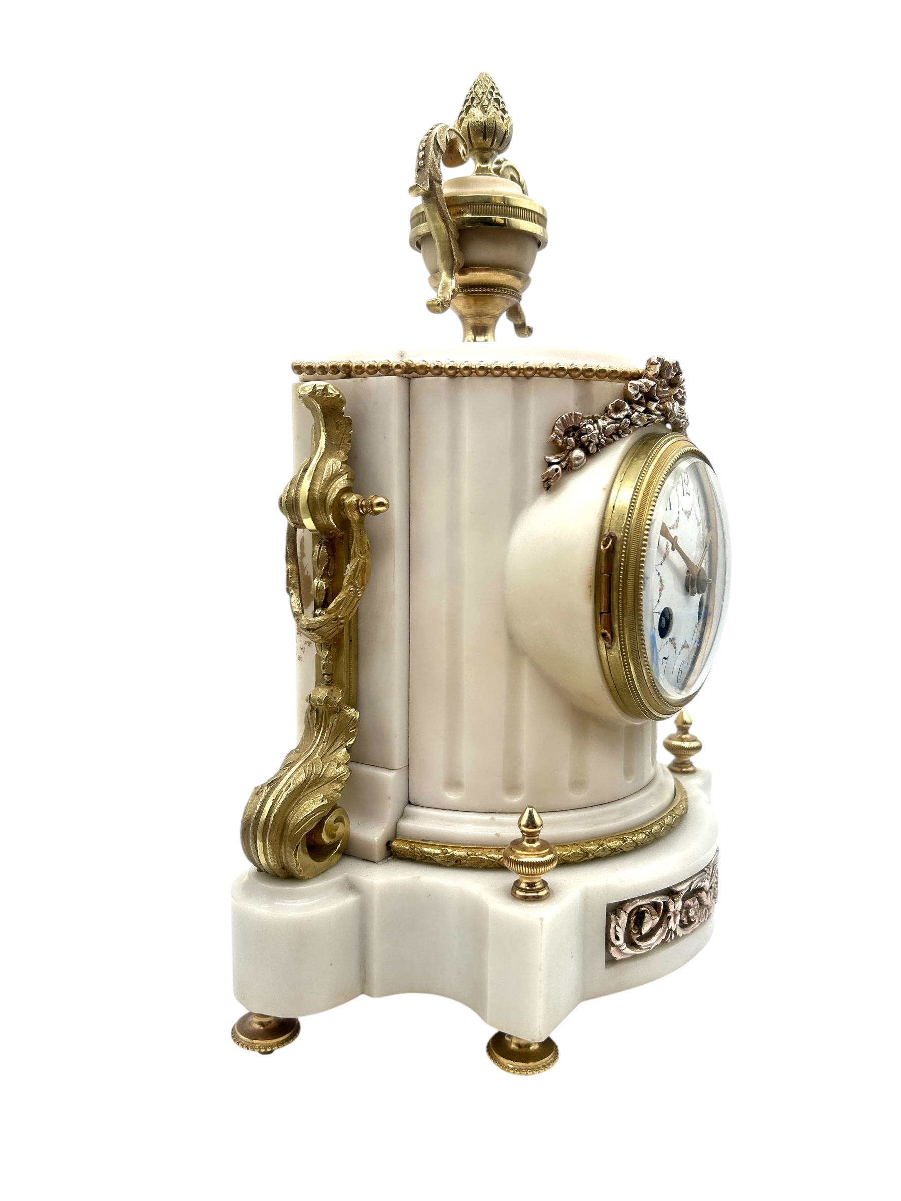 French Marble & Ormolu Clock