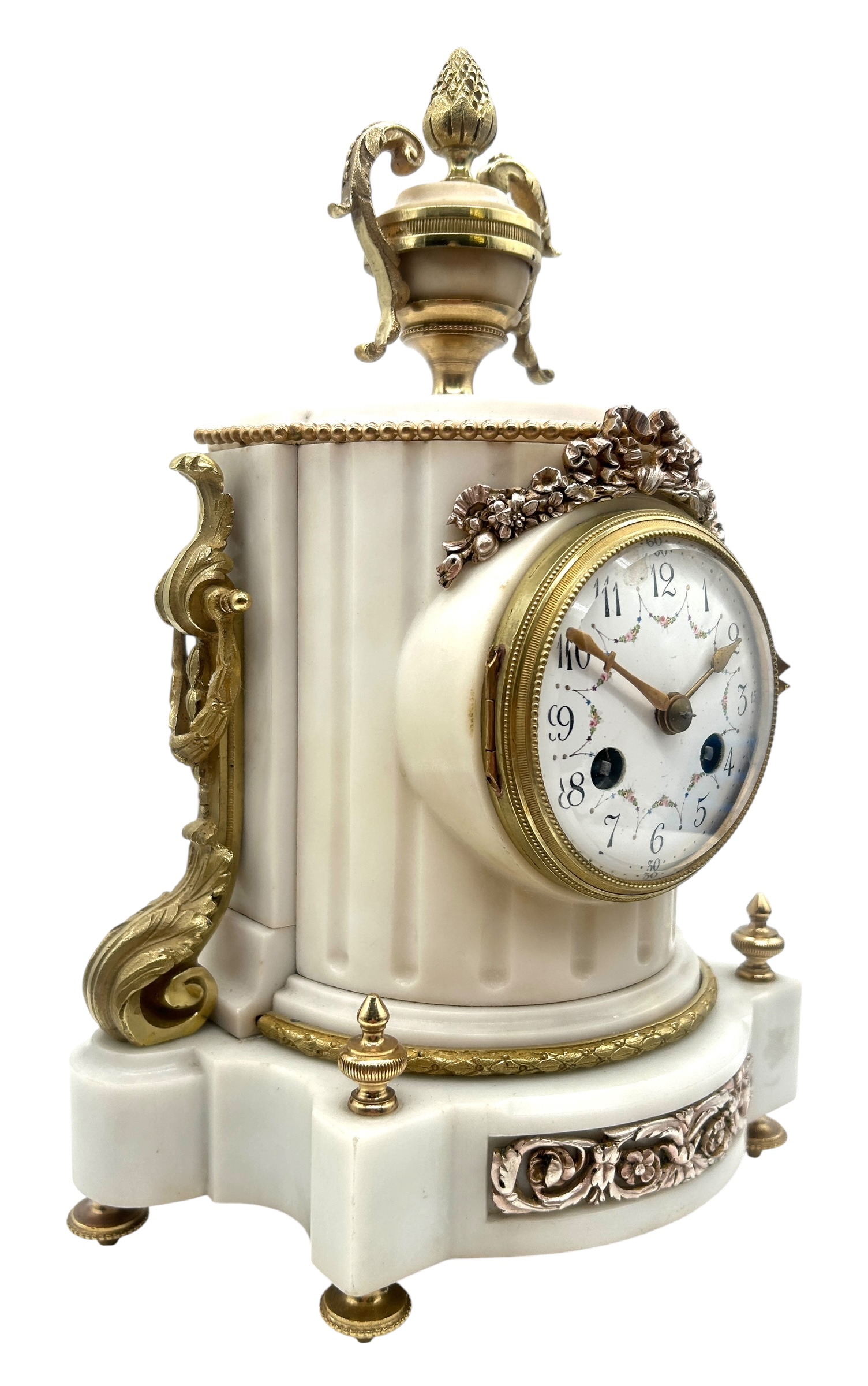 French Marble & Ormolu Clock