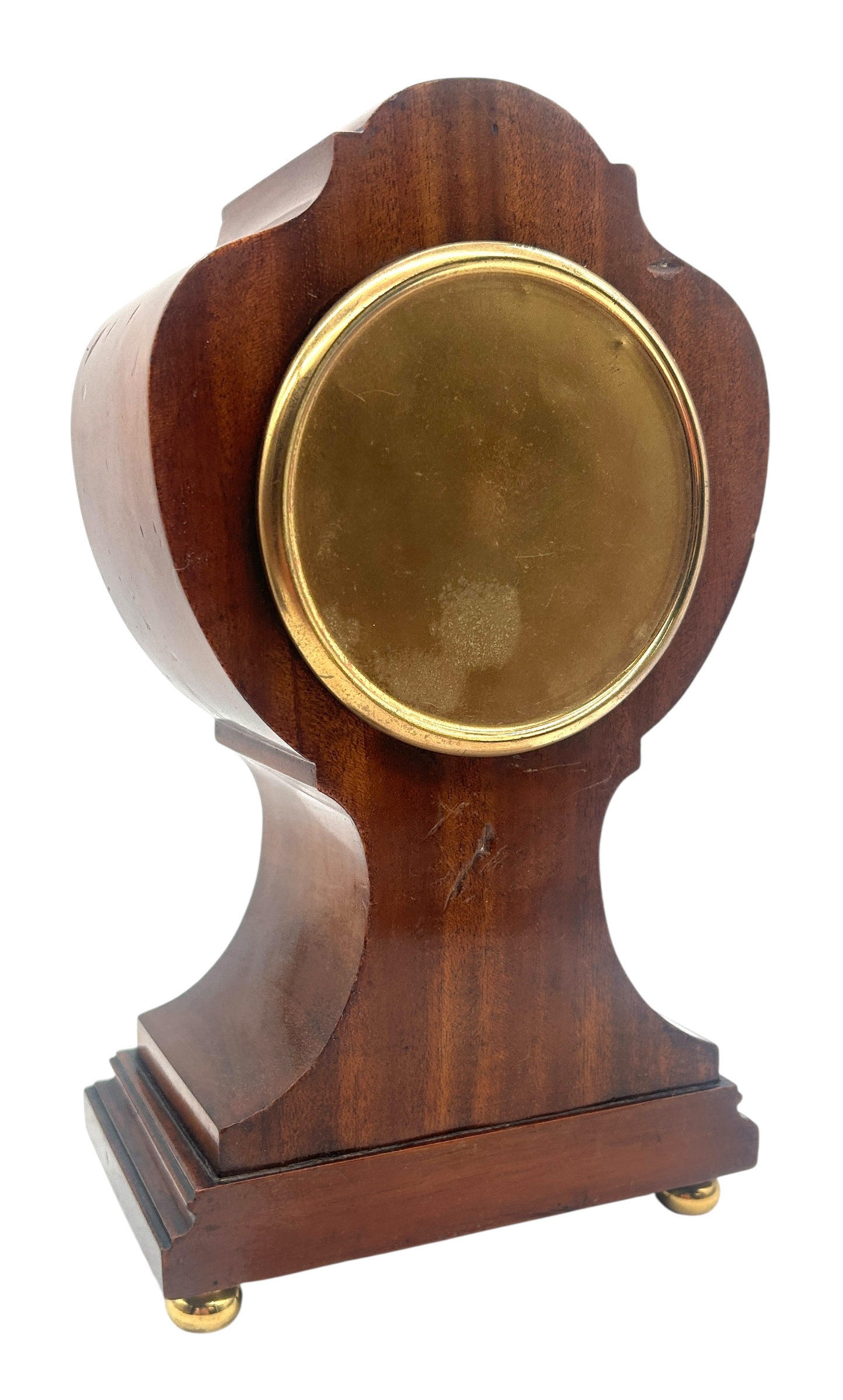 Quality Solid Mahogany Mantel Clock – Satinwood inlay - 8-Day Mantle Clock – Circa 1900