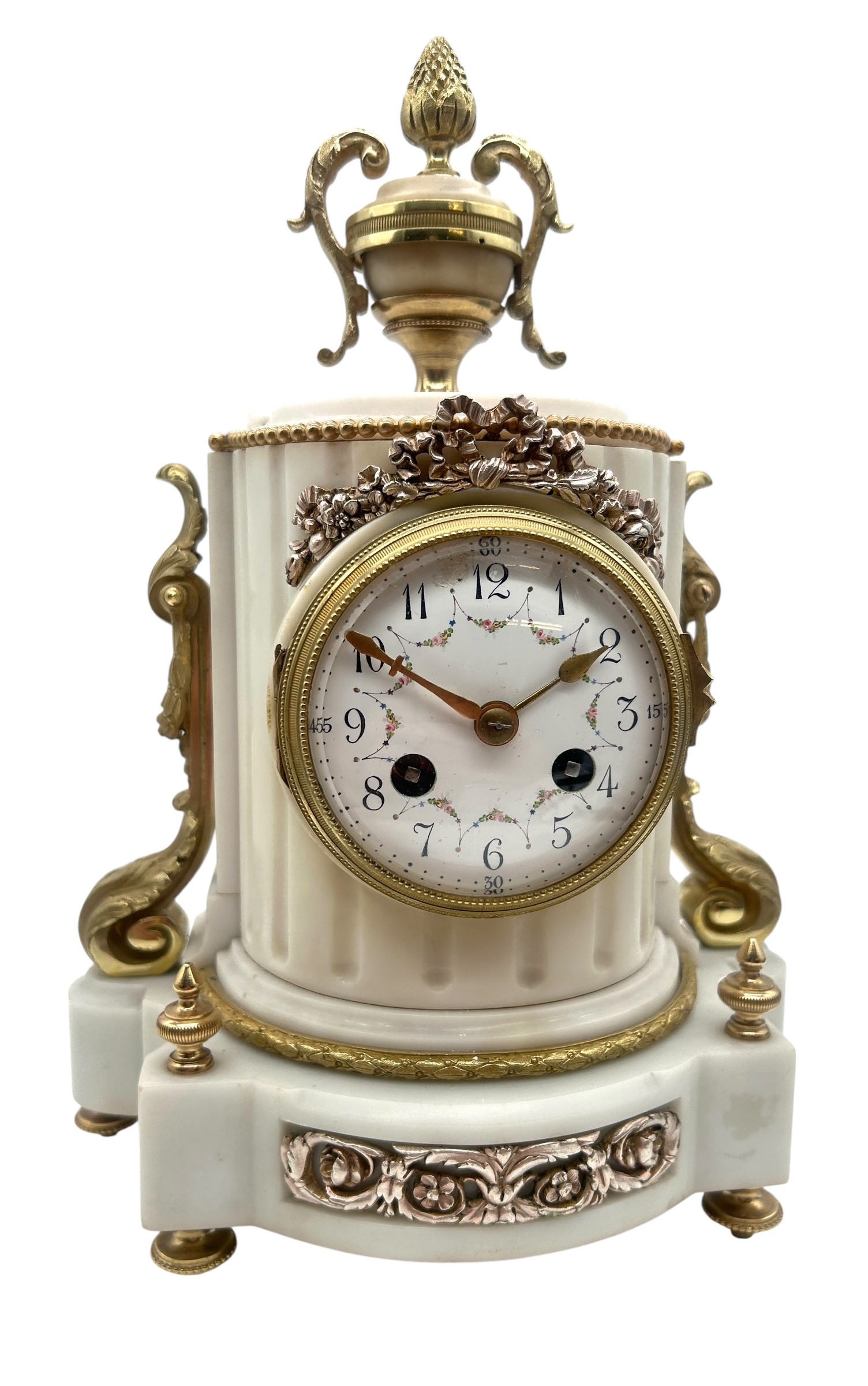 French Marble & Ormolu Clock
