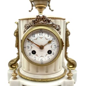 French Marble & Ormolu Clock