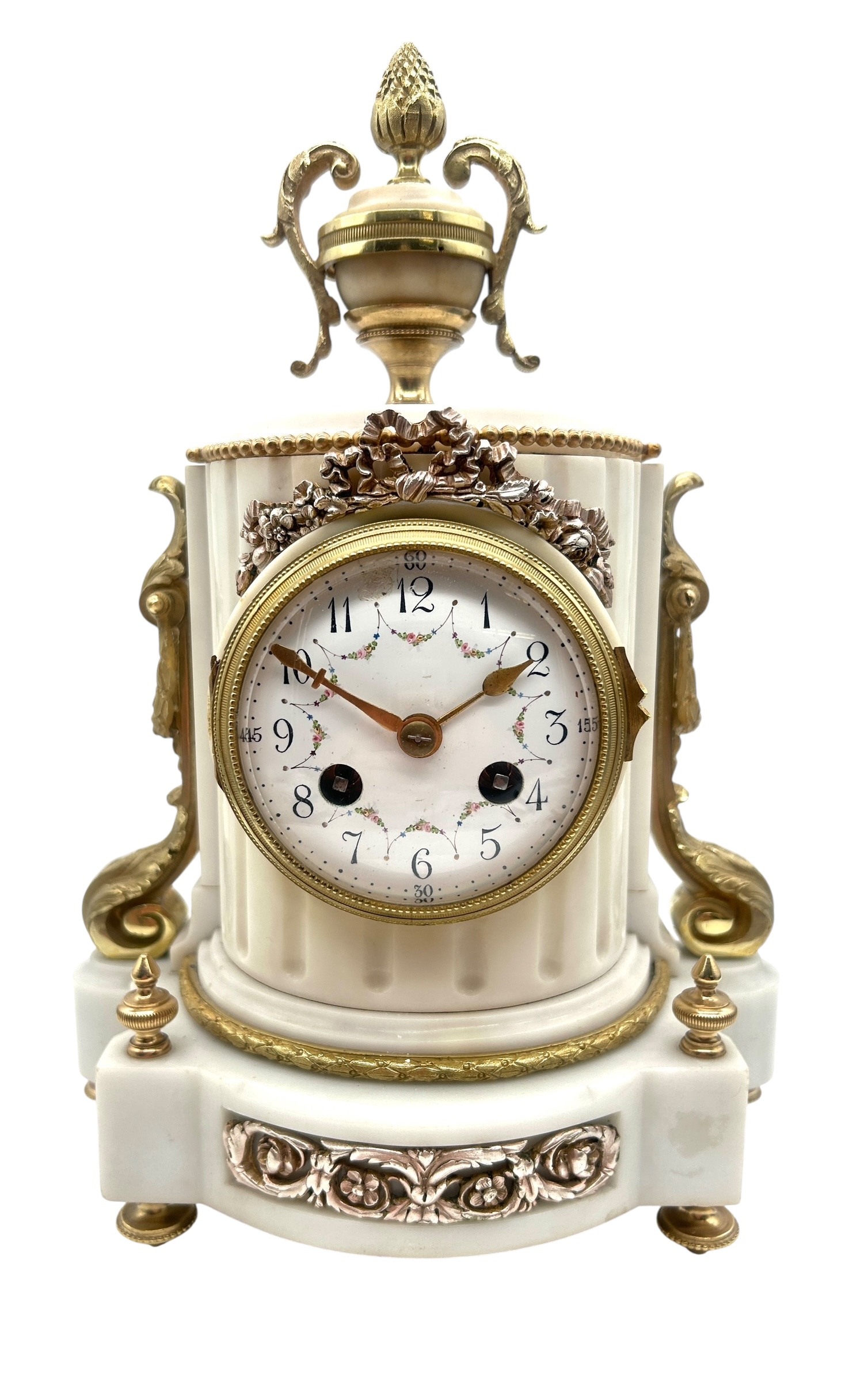 French Marble & Ormolu Clock