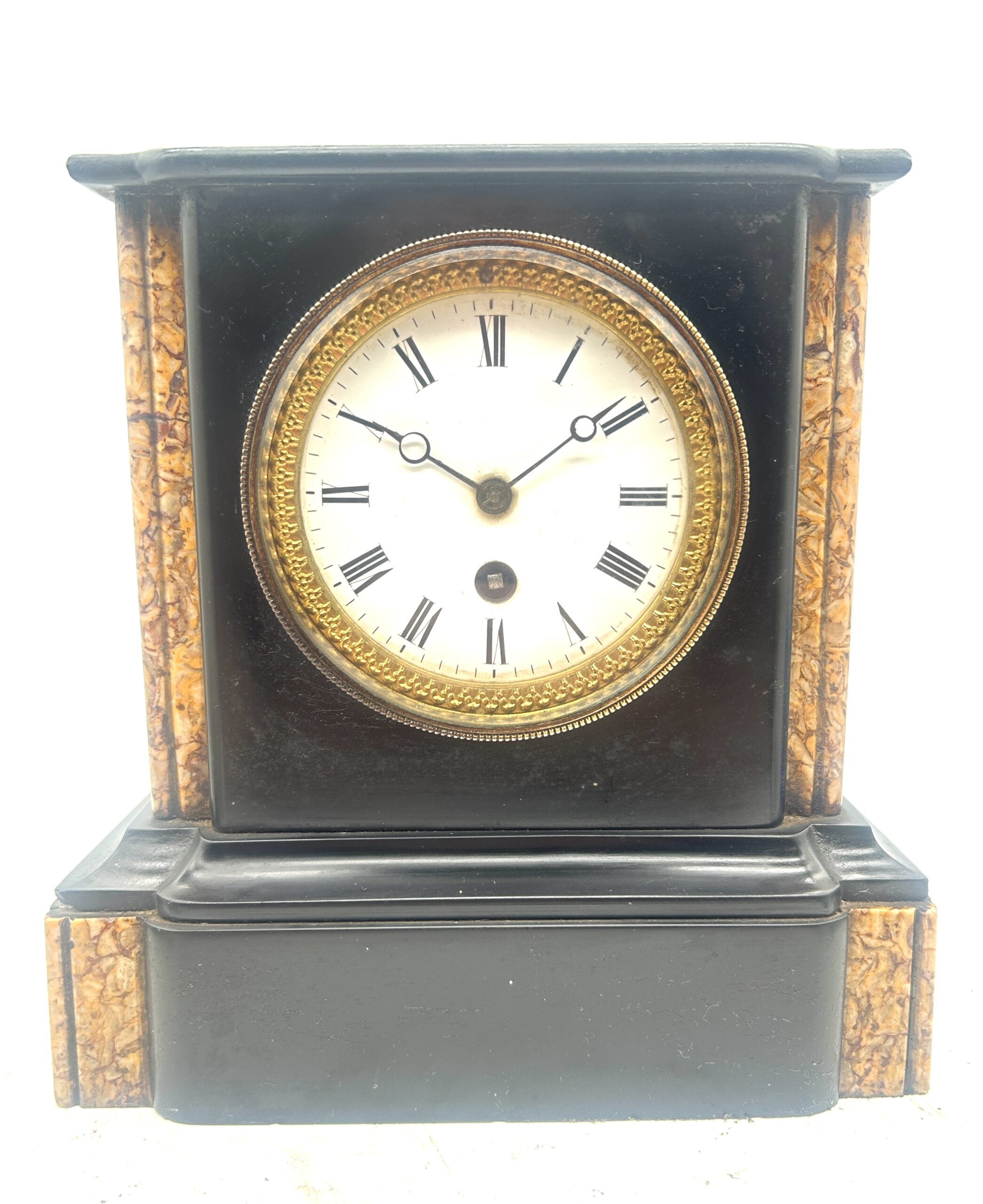 slate & marble Mantel Clock