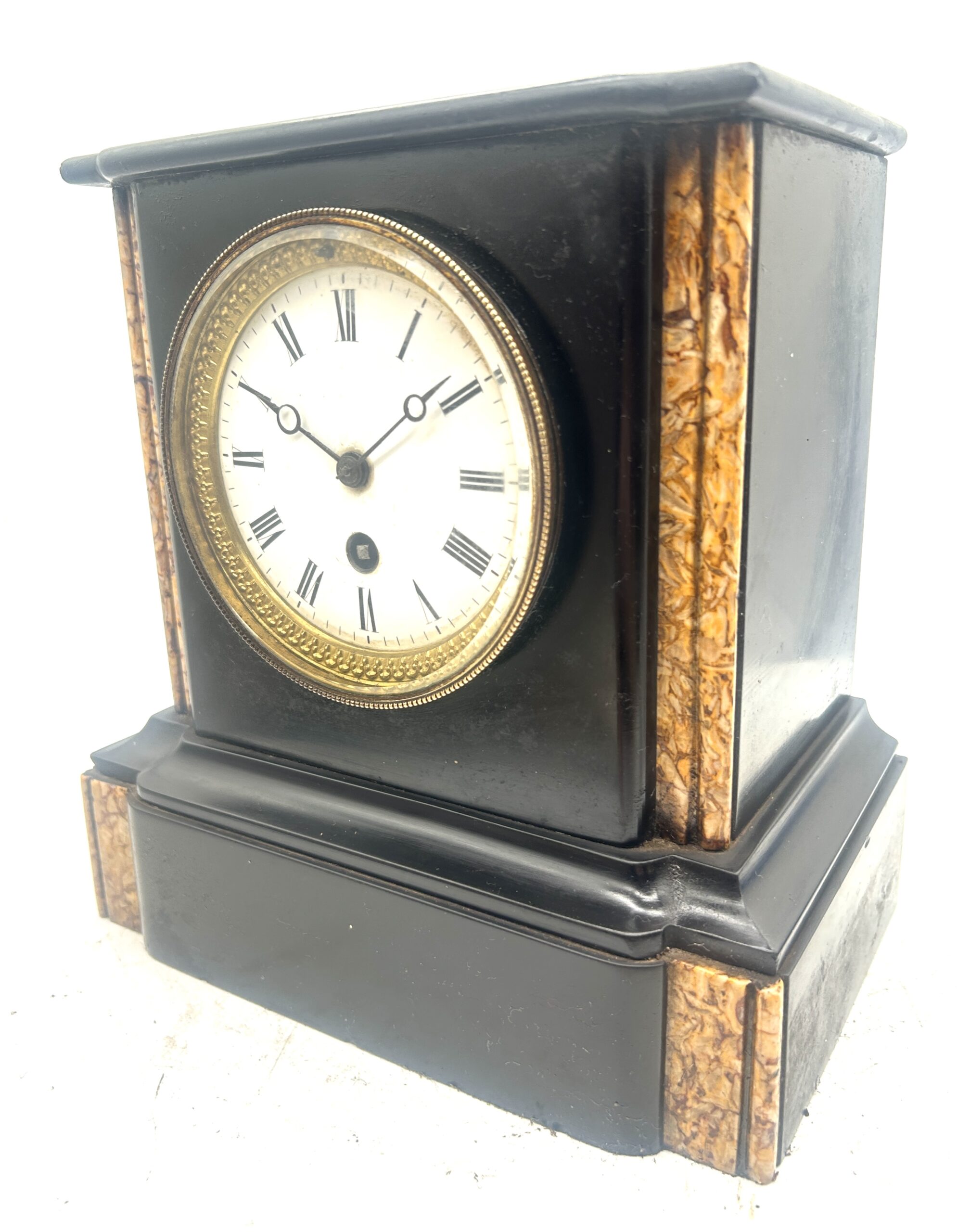 slate & marble Mantel Clock