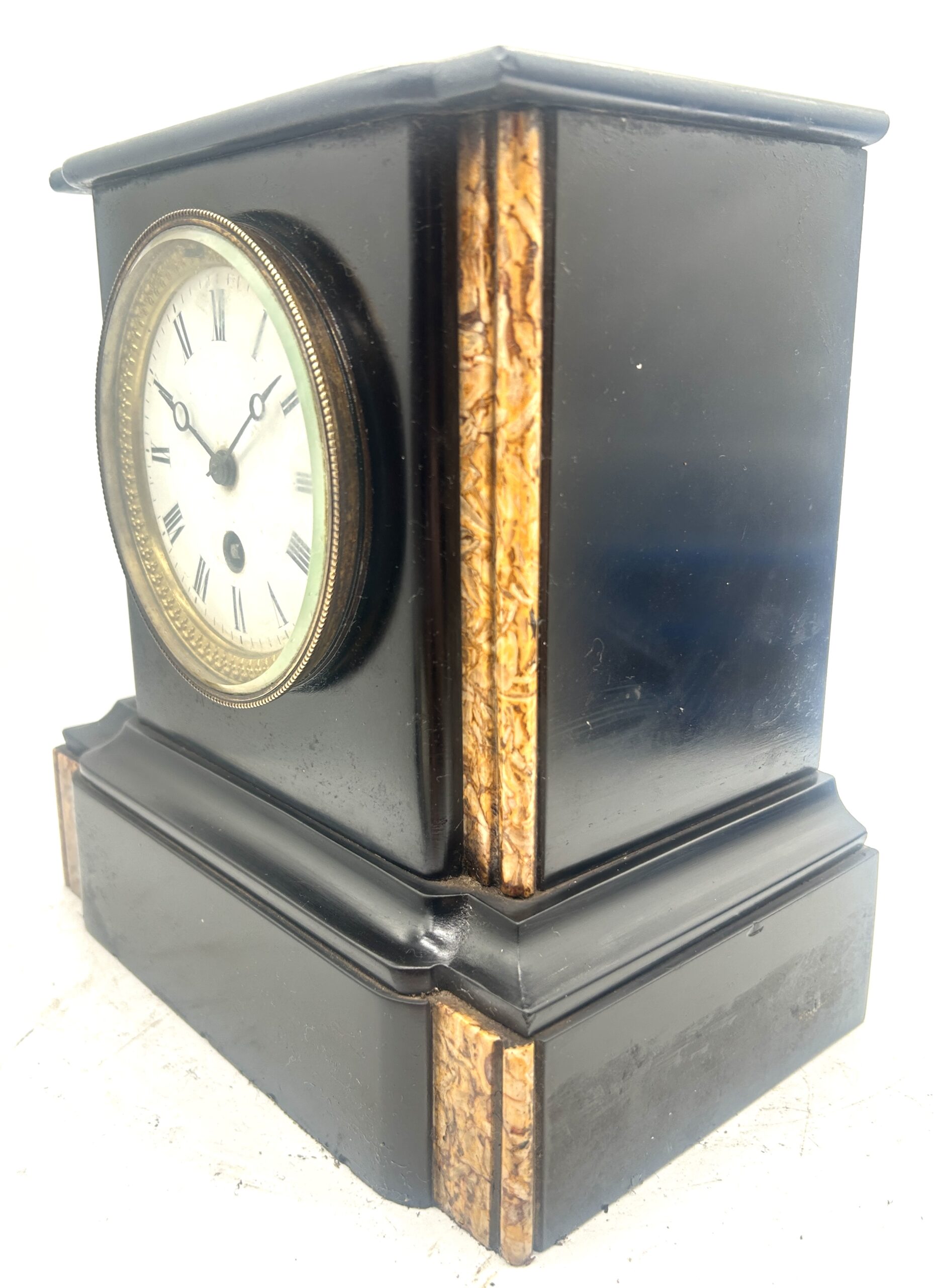 slate & marble Mantel Clock