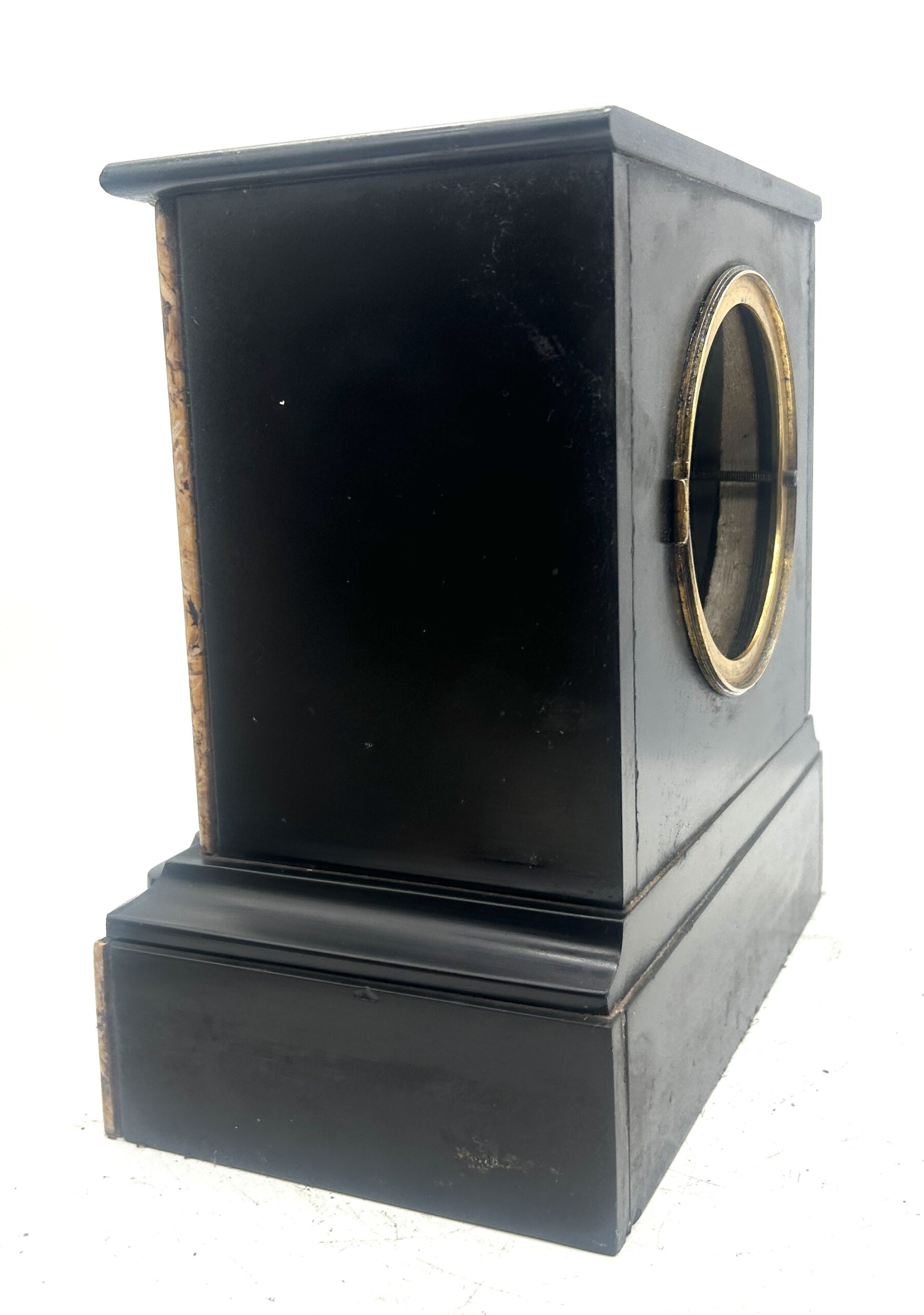 slate & marble Mantel Clock
