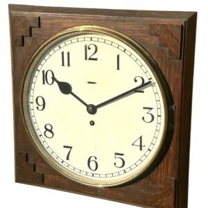 Oak Arts & Crafts 8-day Wall Clock