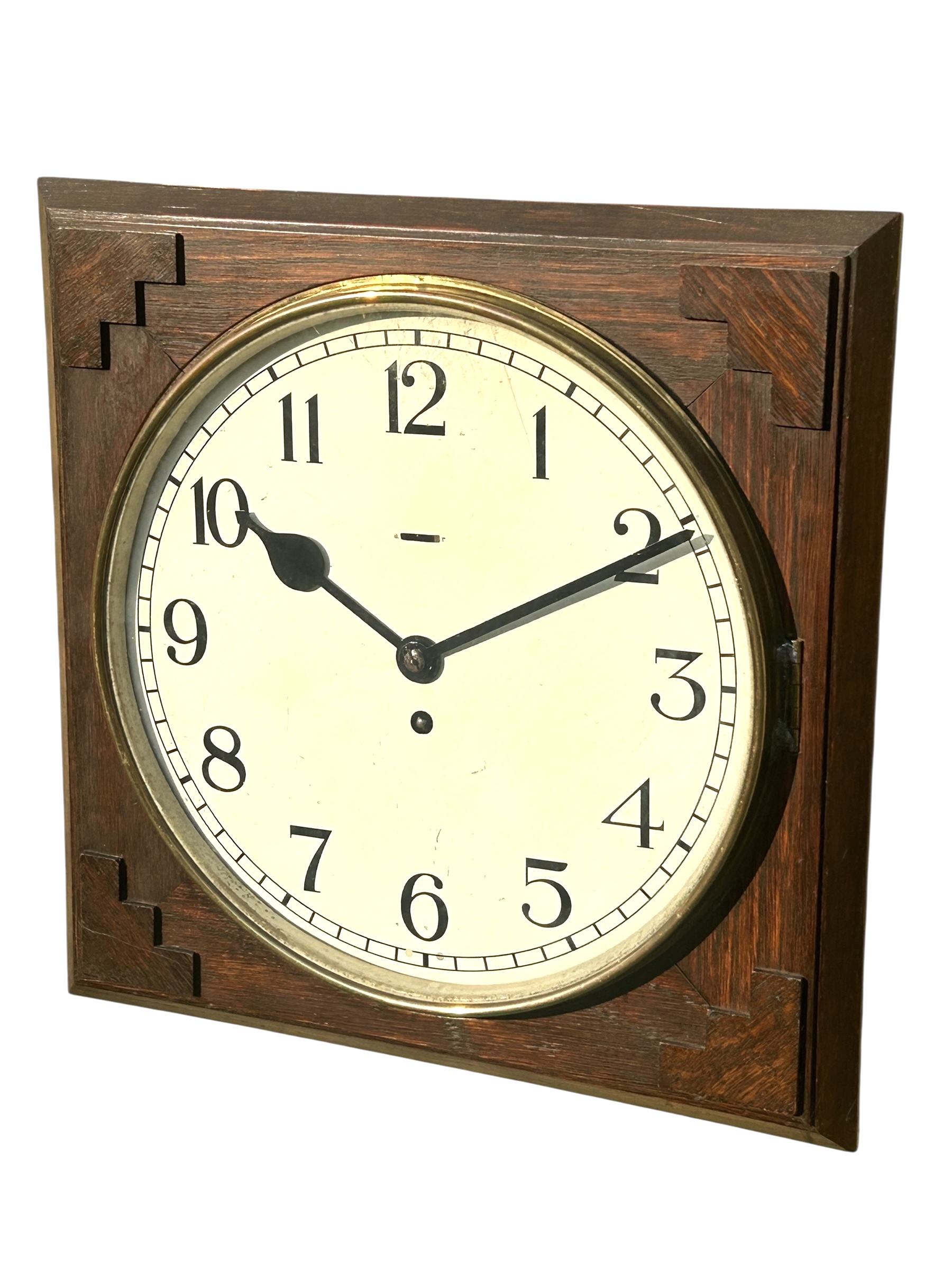 Oak Arts & Crafts 8-day Wall Clock