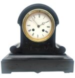 Arch Top Slate Clock 8-Day Striking Marble Mantel Clock
