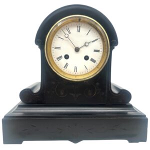 Arch Top Slate Clock 8-Day Striking Marble Mantel Clock