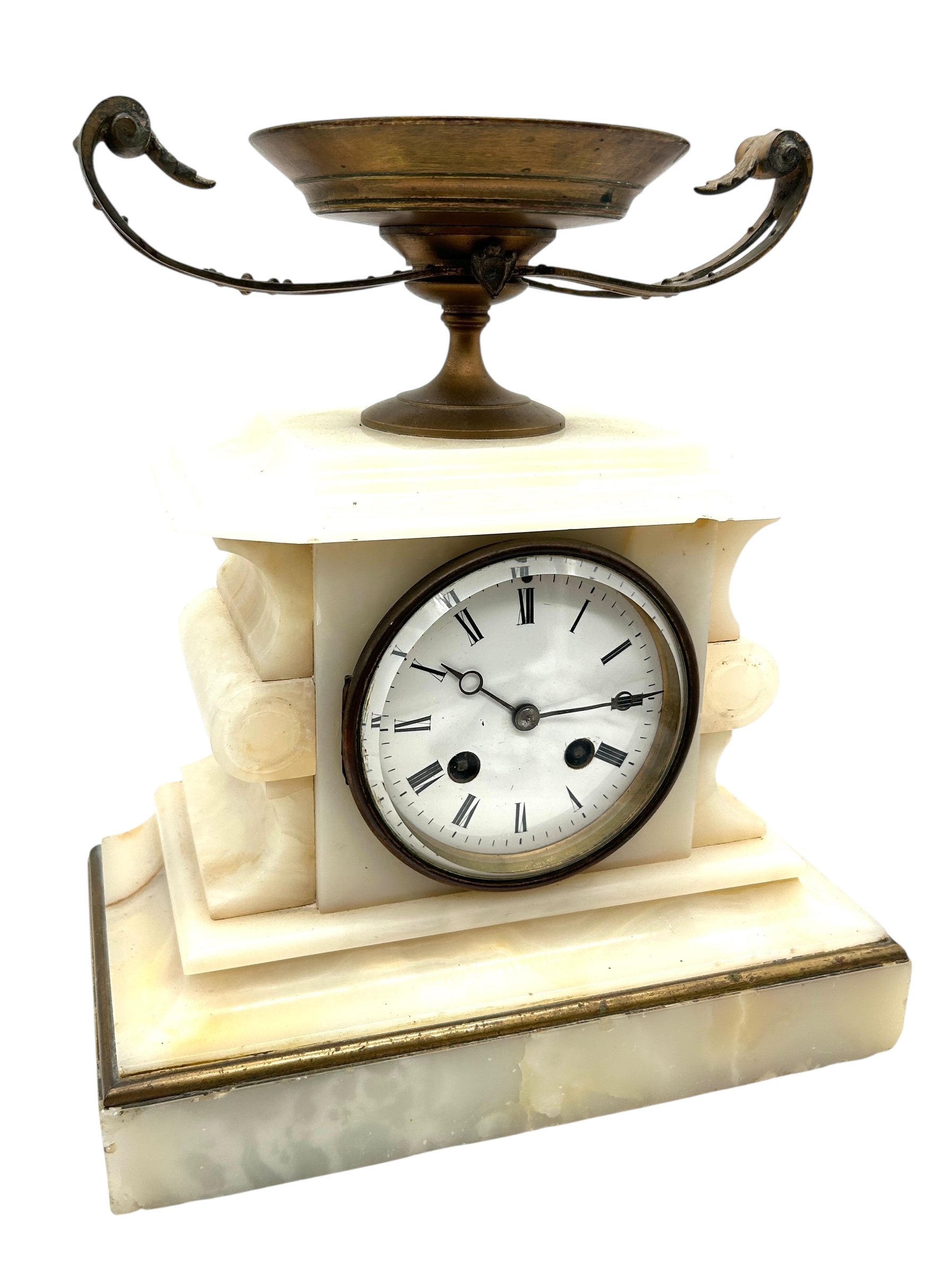 White Marble Mantel Clock