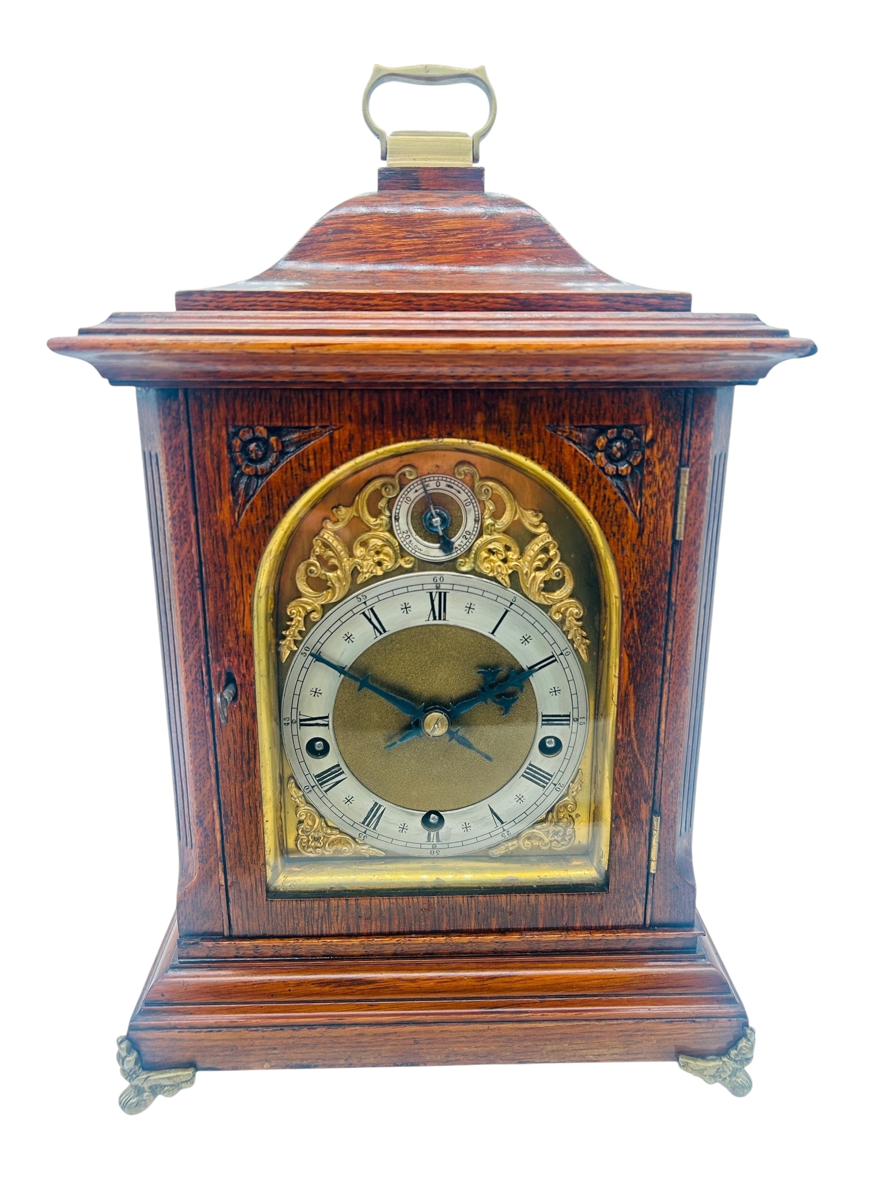 W&H Oak Bracket Clock