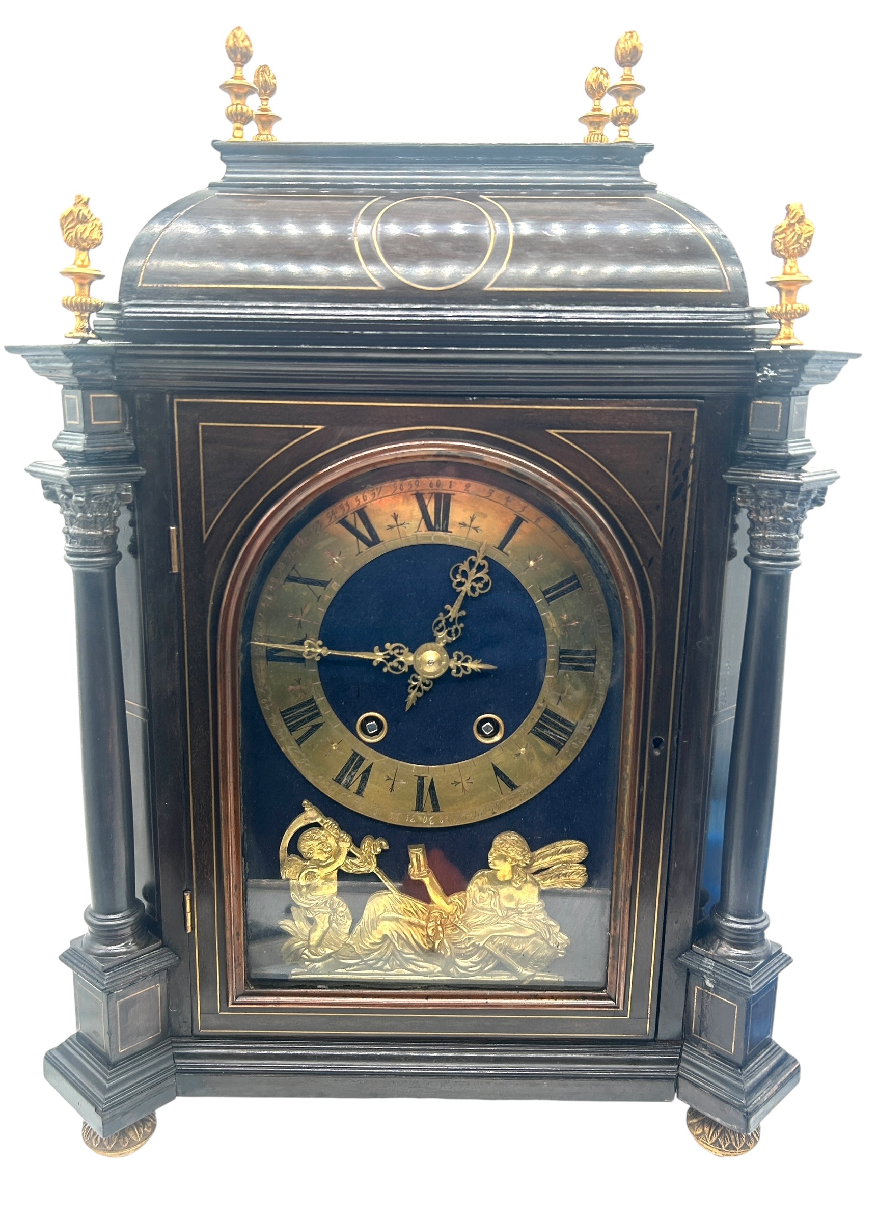 Brass Stringing Bracket Clock