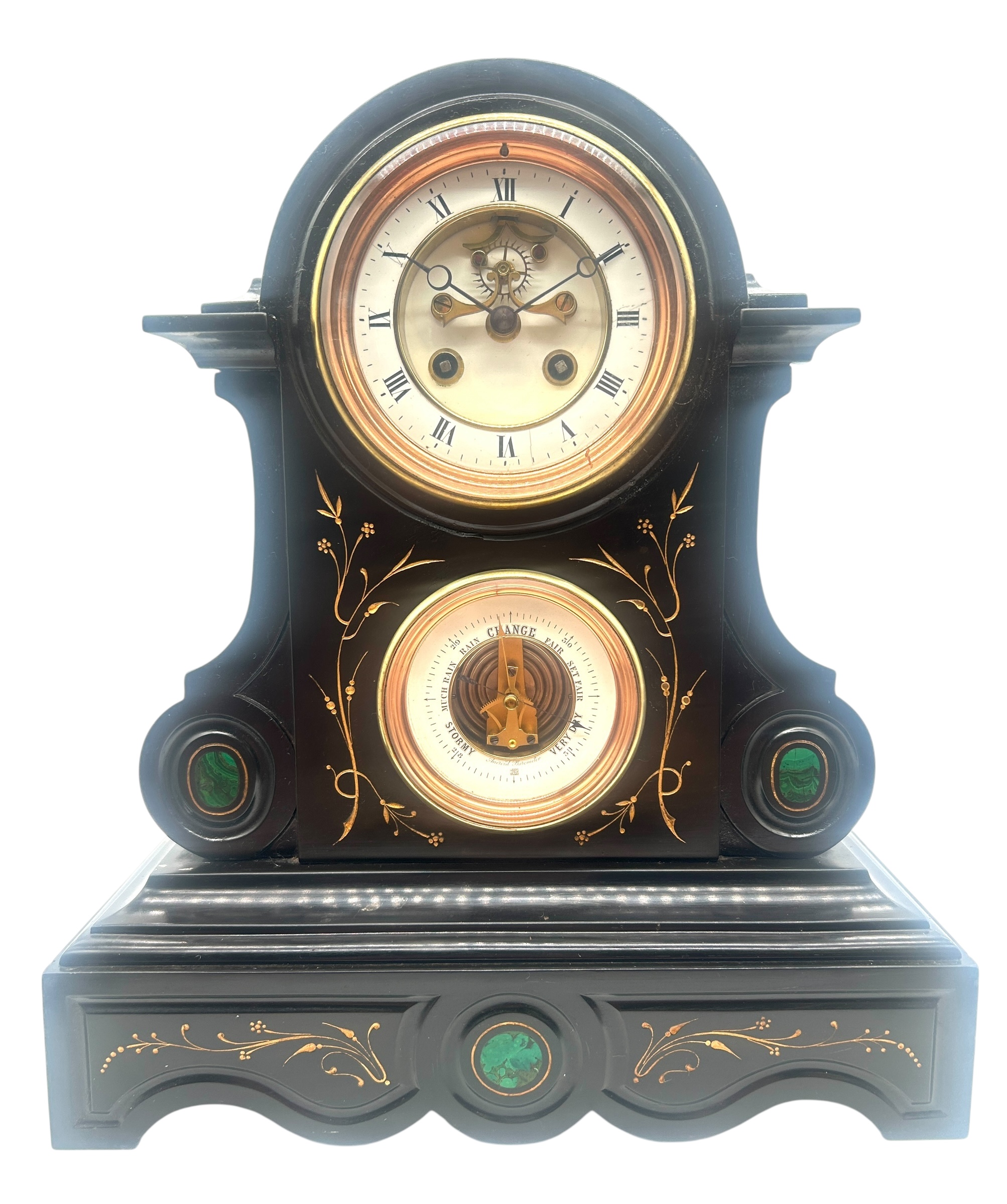 Combination 8 Day Slate Mantel Clock