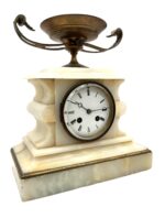 White Marble Mantel Clock