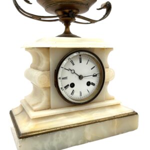 White Marble Mantel Clock