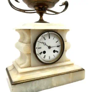 White Marble Mantel Clock