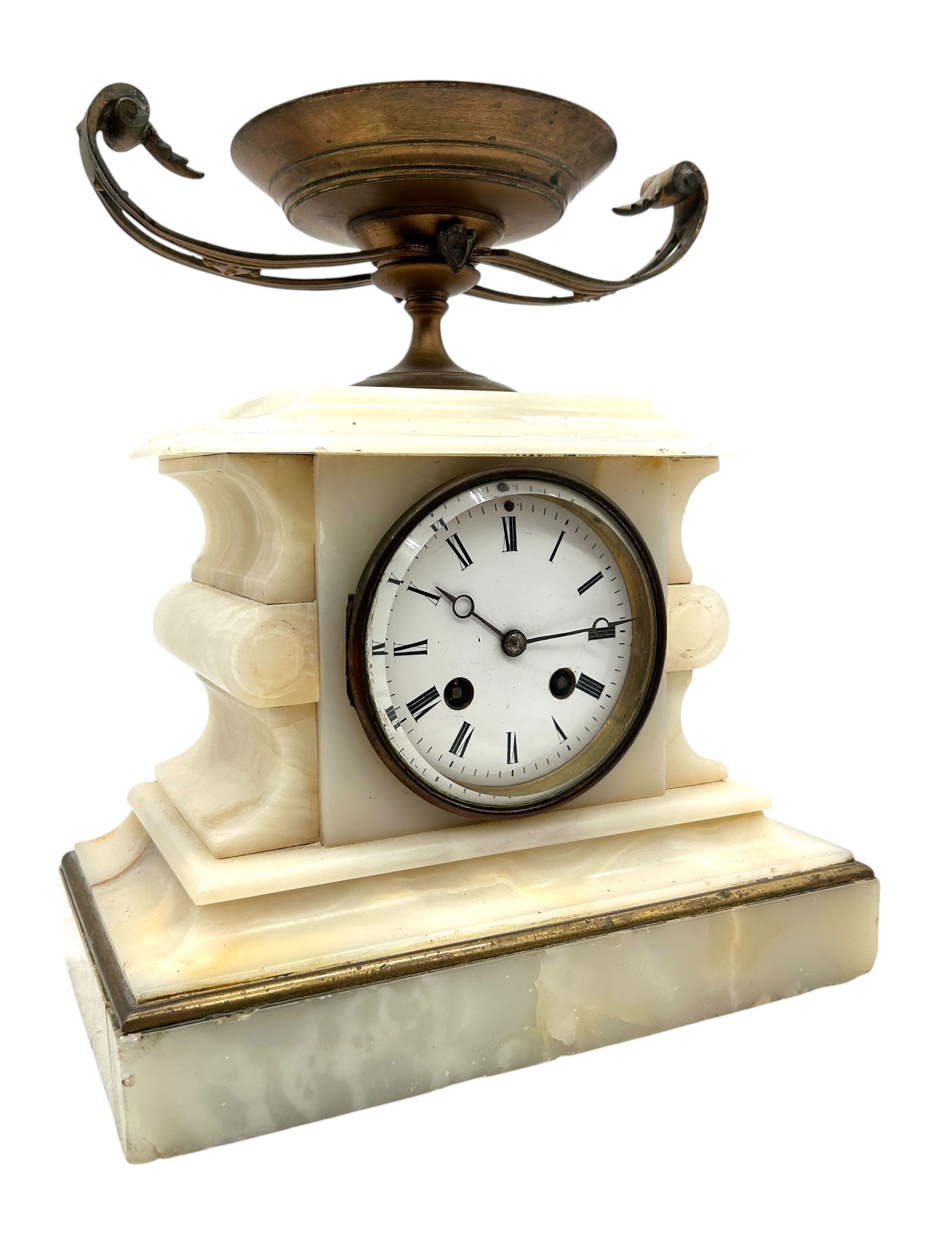 White Marble Mantel Clock