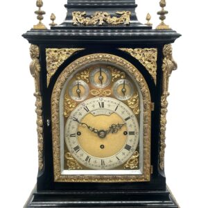 triple fusee bracket clock