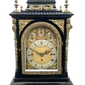 triple fusee bracket clock