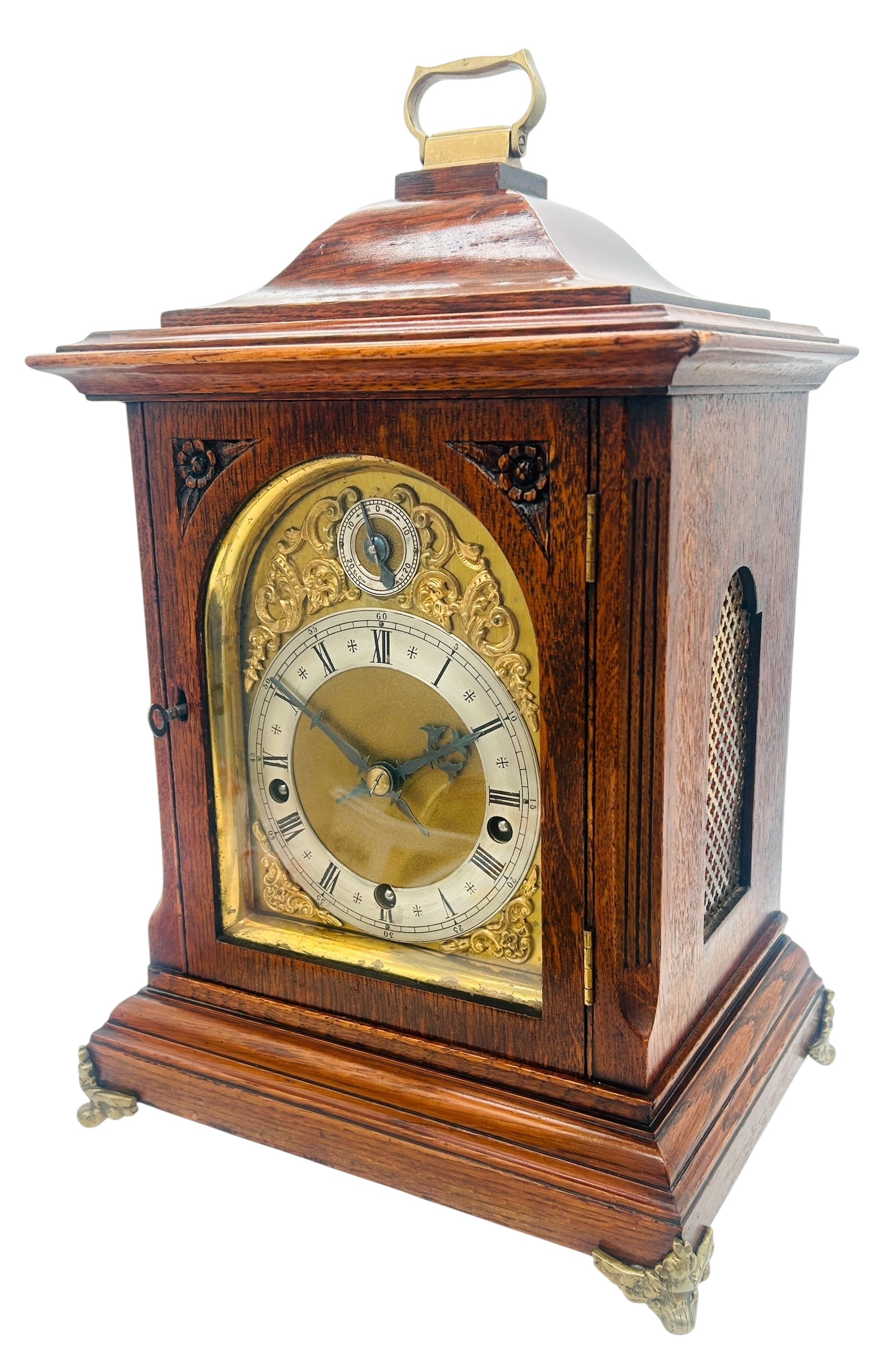 W&H Oak Bracket Clock