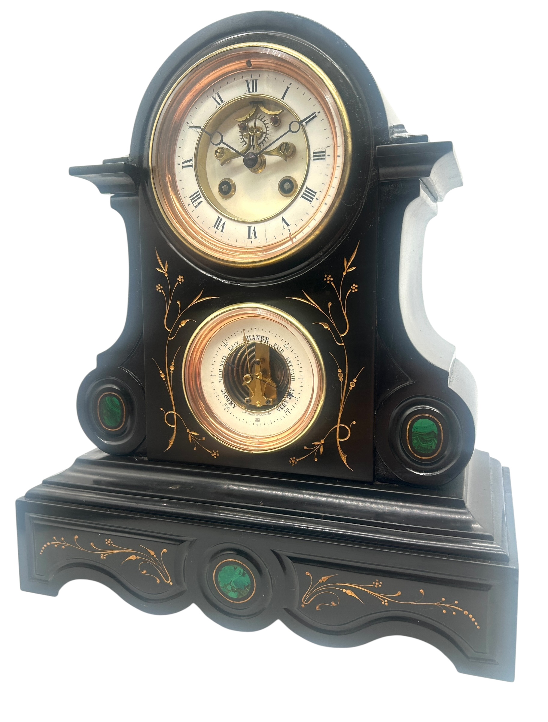 Combination 8 Day Slate Mantel Clock