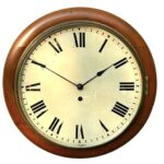 English Fusee Dial Wall Clock