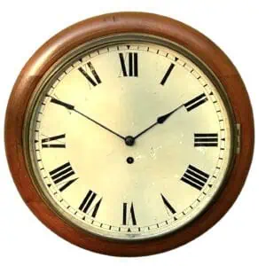 English Fusee Dial Wall Clock