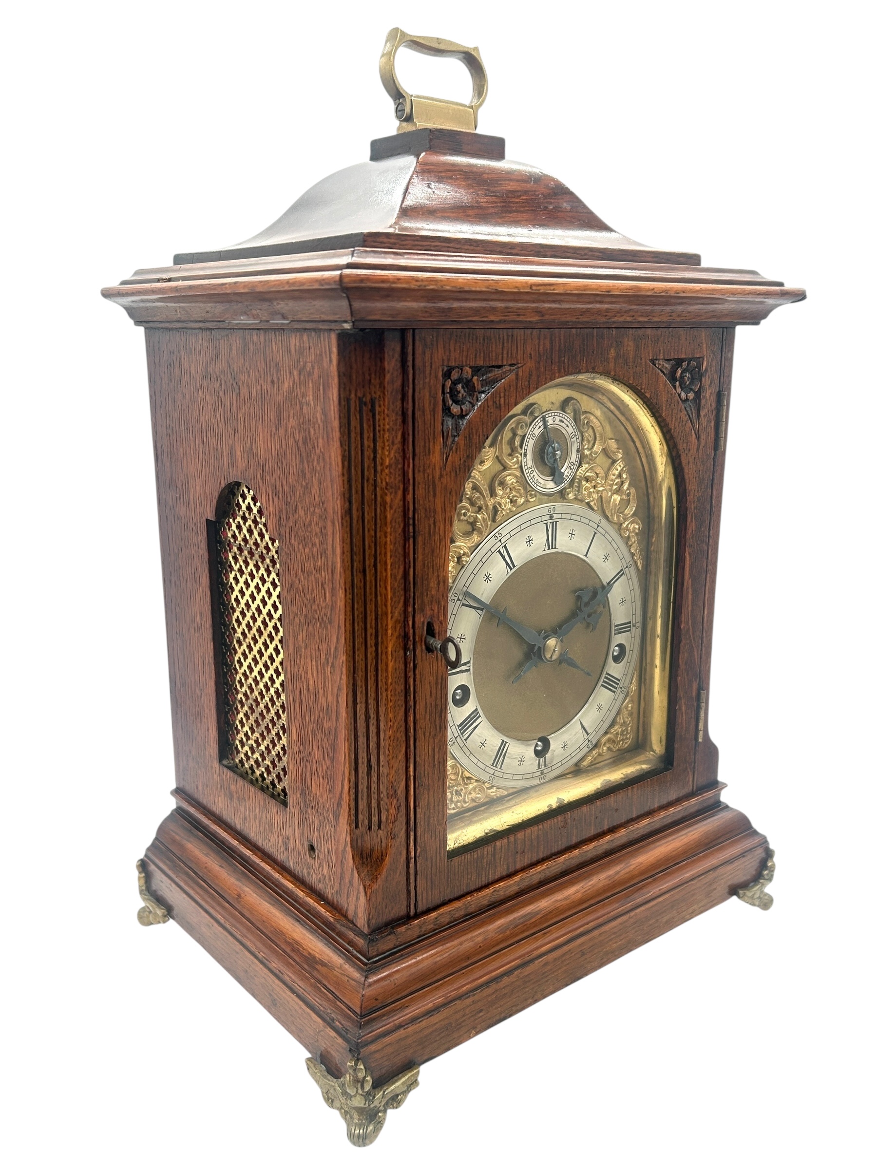 W&H Oak Bracket Clock