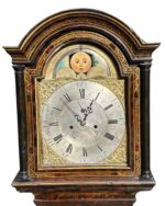 Scarlet Red Japanned & Chinoiserie Longcase