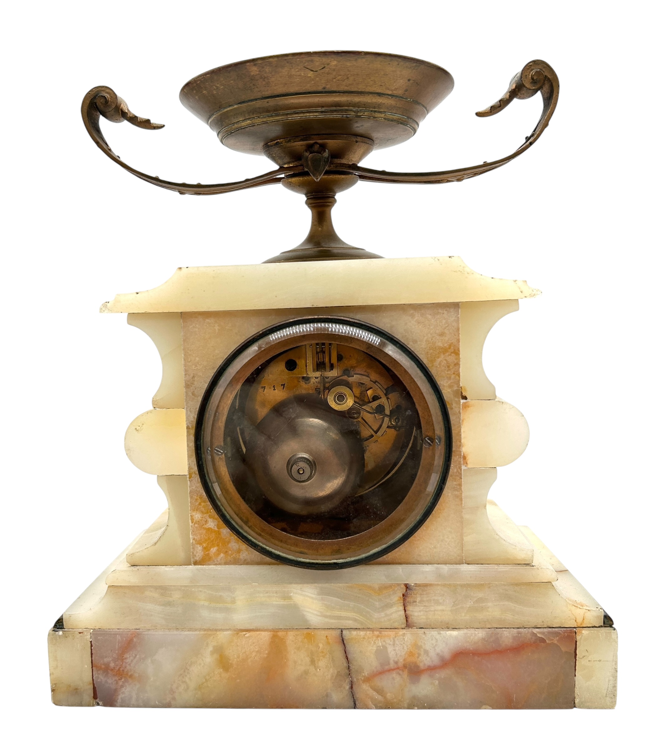 White Marble Mantel Clock