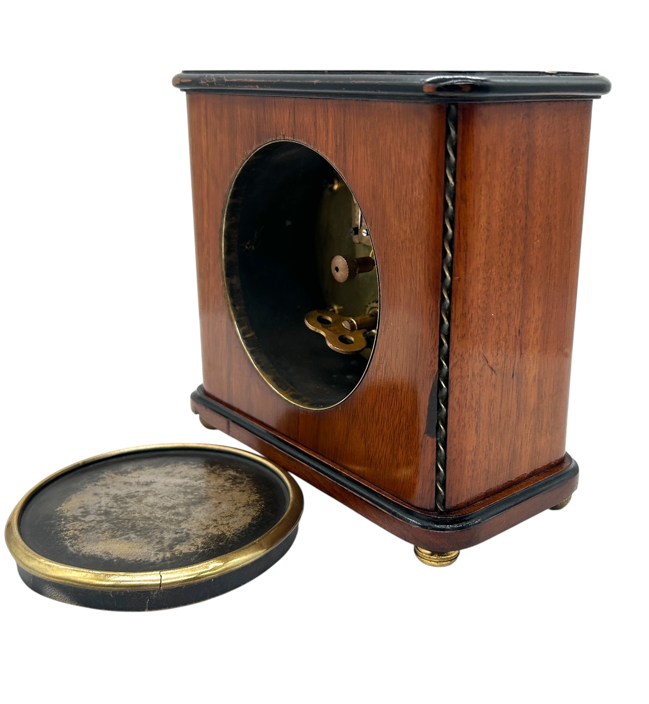 Leicester Mahogany Mantel Clock