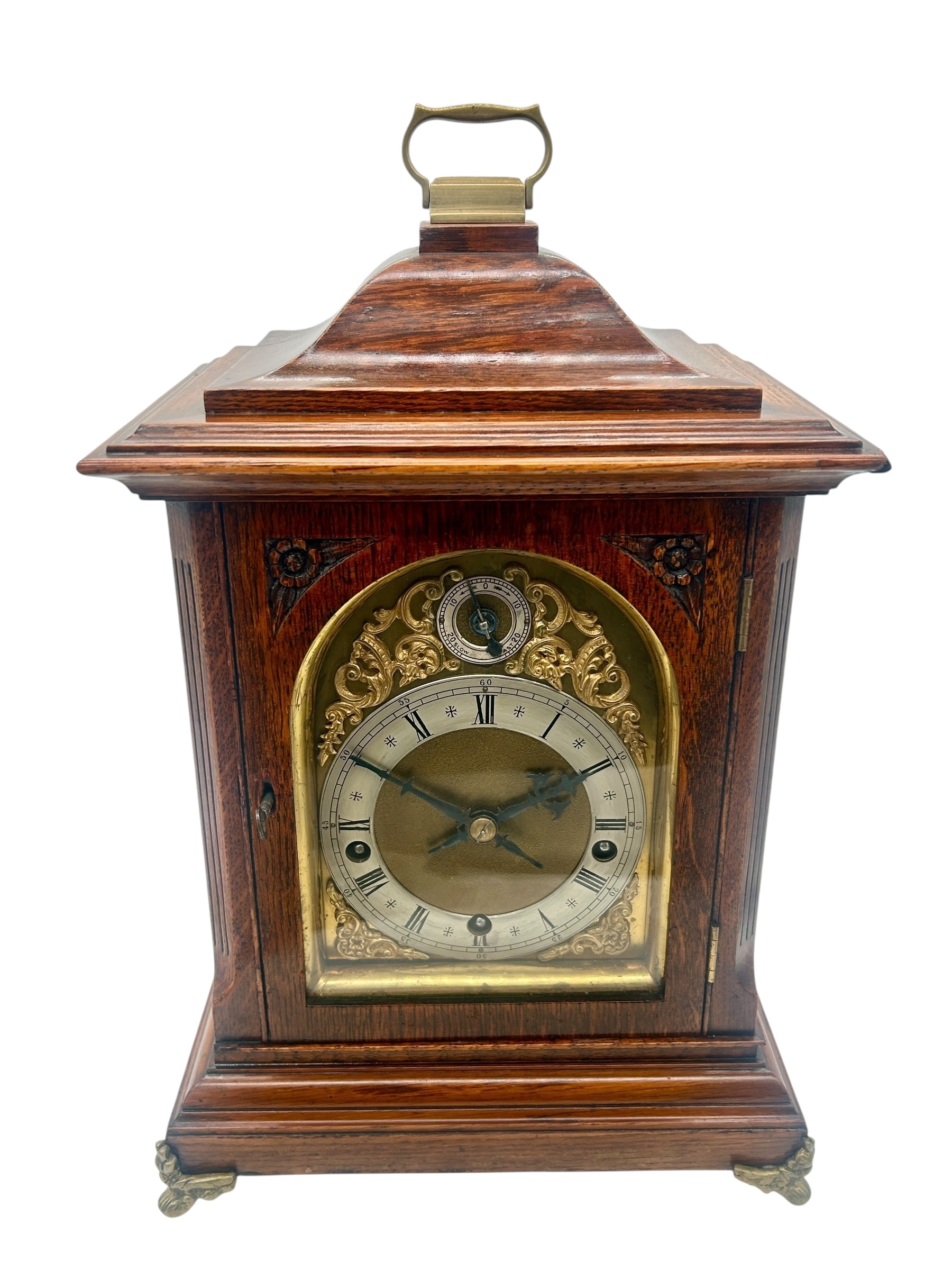 W&H Oak Bracket Clock