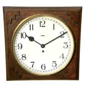 Oak Arts & Crafts 8-day Wall Clock