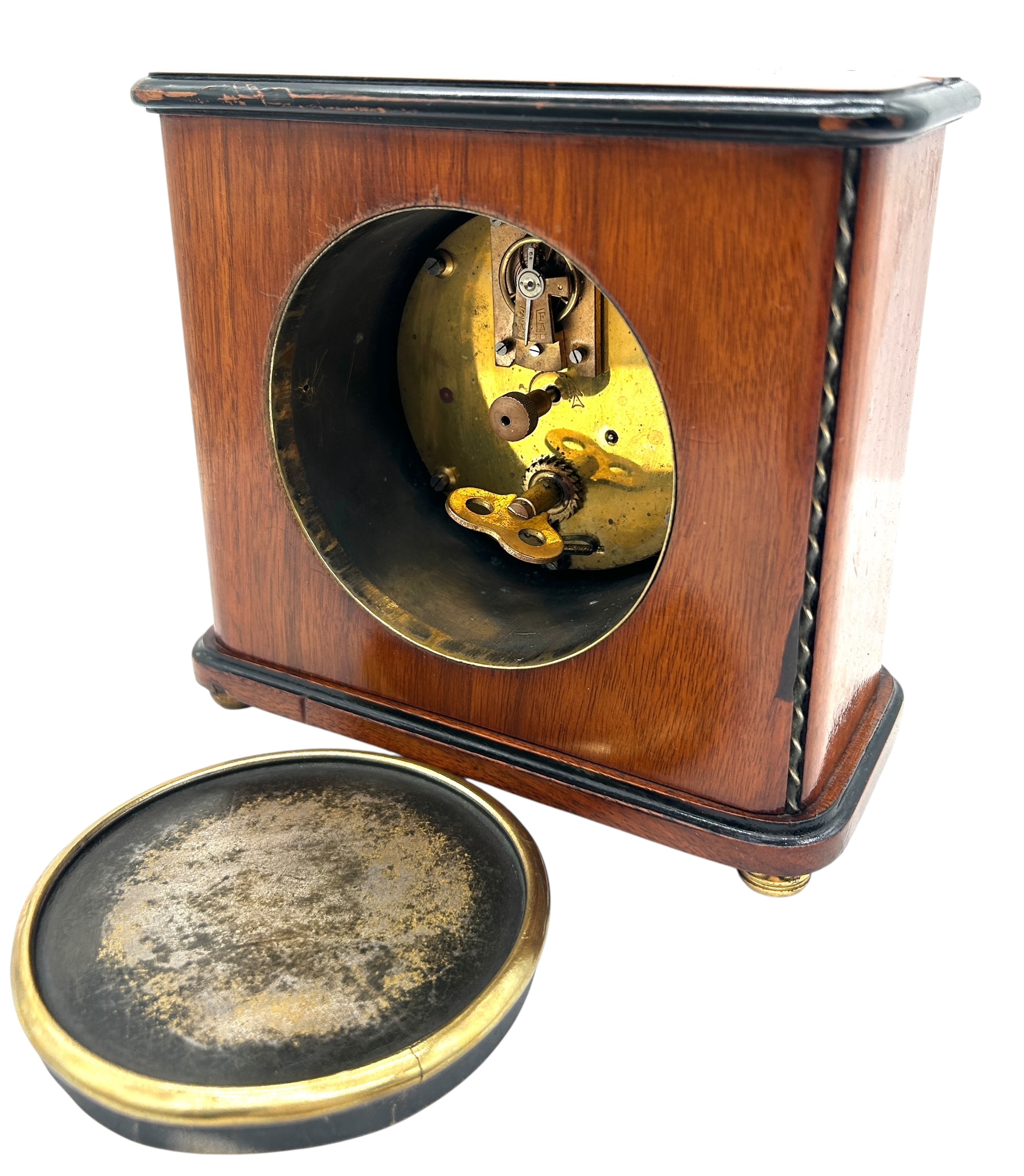 Leicester Mahogany Mantel Clock