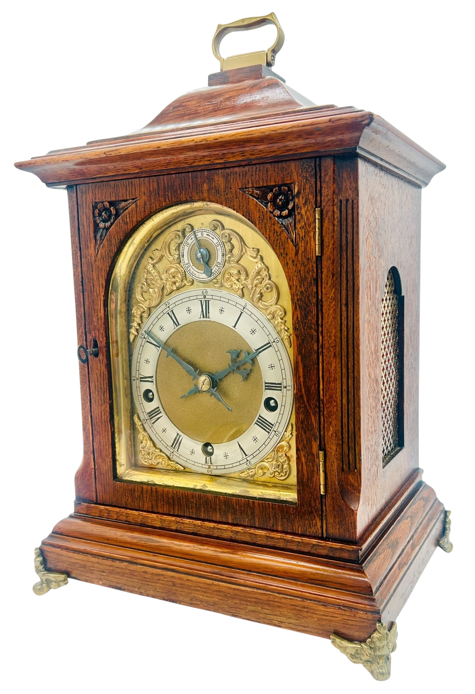 W&H Oak Bracket Clock