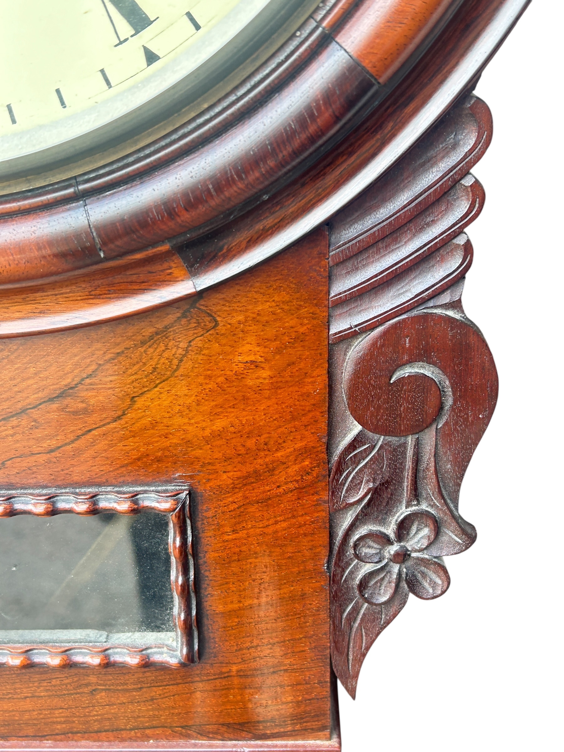 Single Fusee Drop Dial Clock