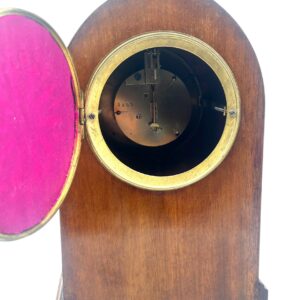 Mahogany Lancet Top Mantel Clock