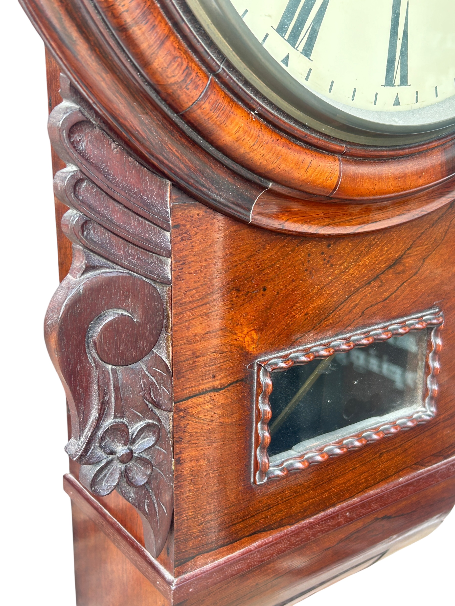 Single Fusee Drop Dial Clock