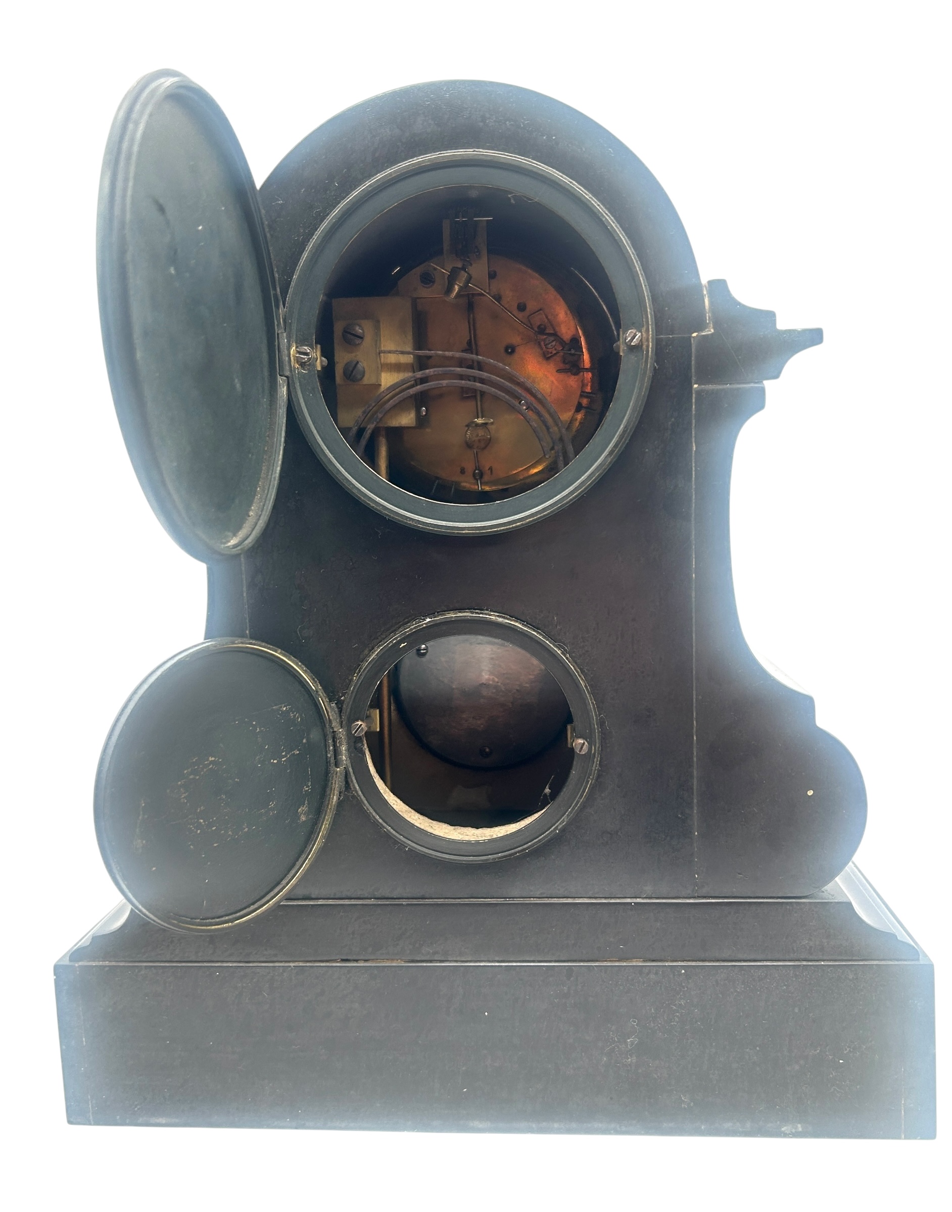 Combination 8 Day Slate Mantel Clock