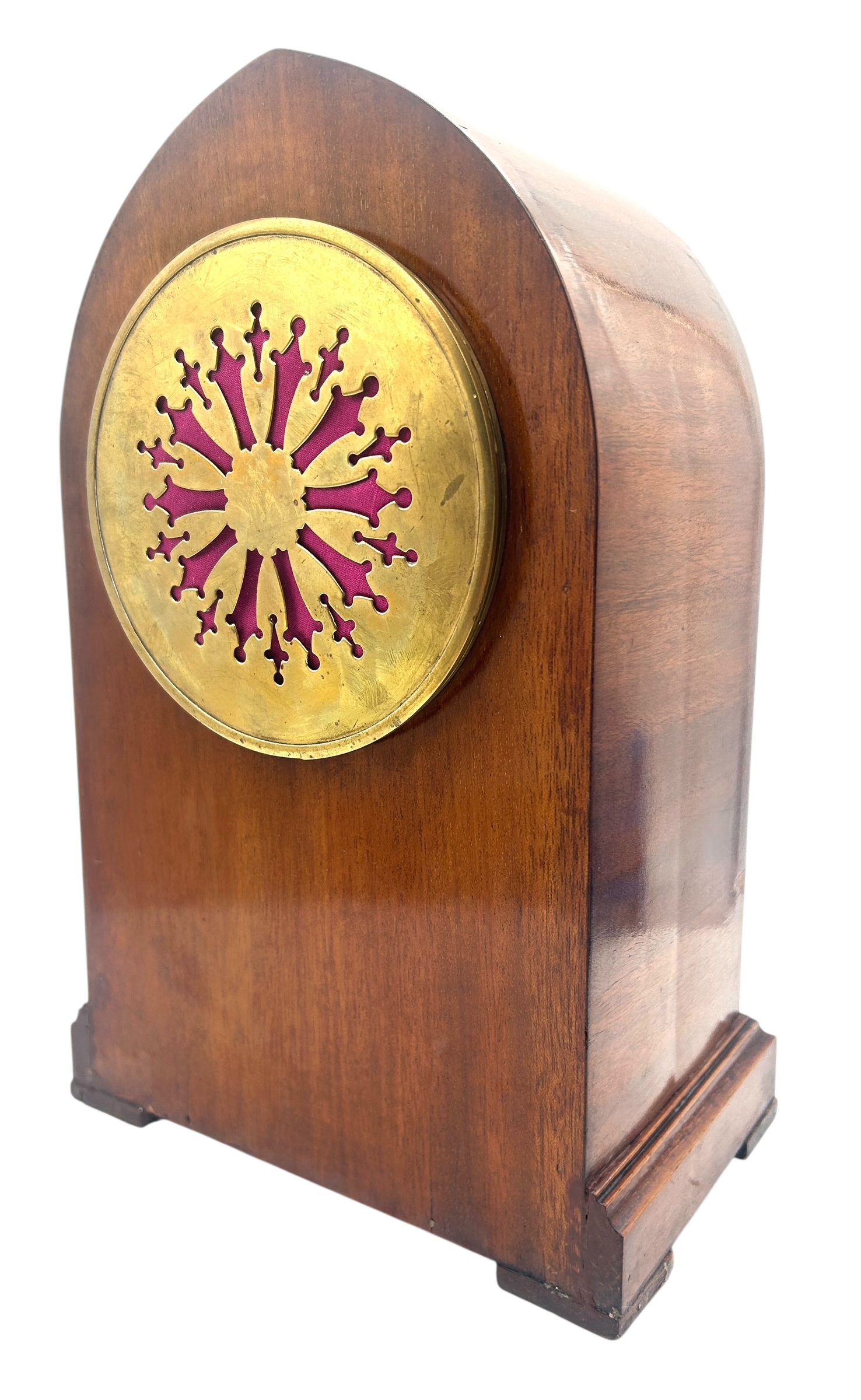Mahogany Lancet Top Mantel Clock
