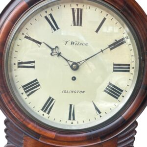 Single Fusee Drop Dial Clock