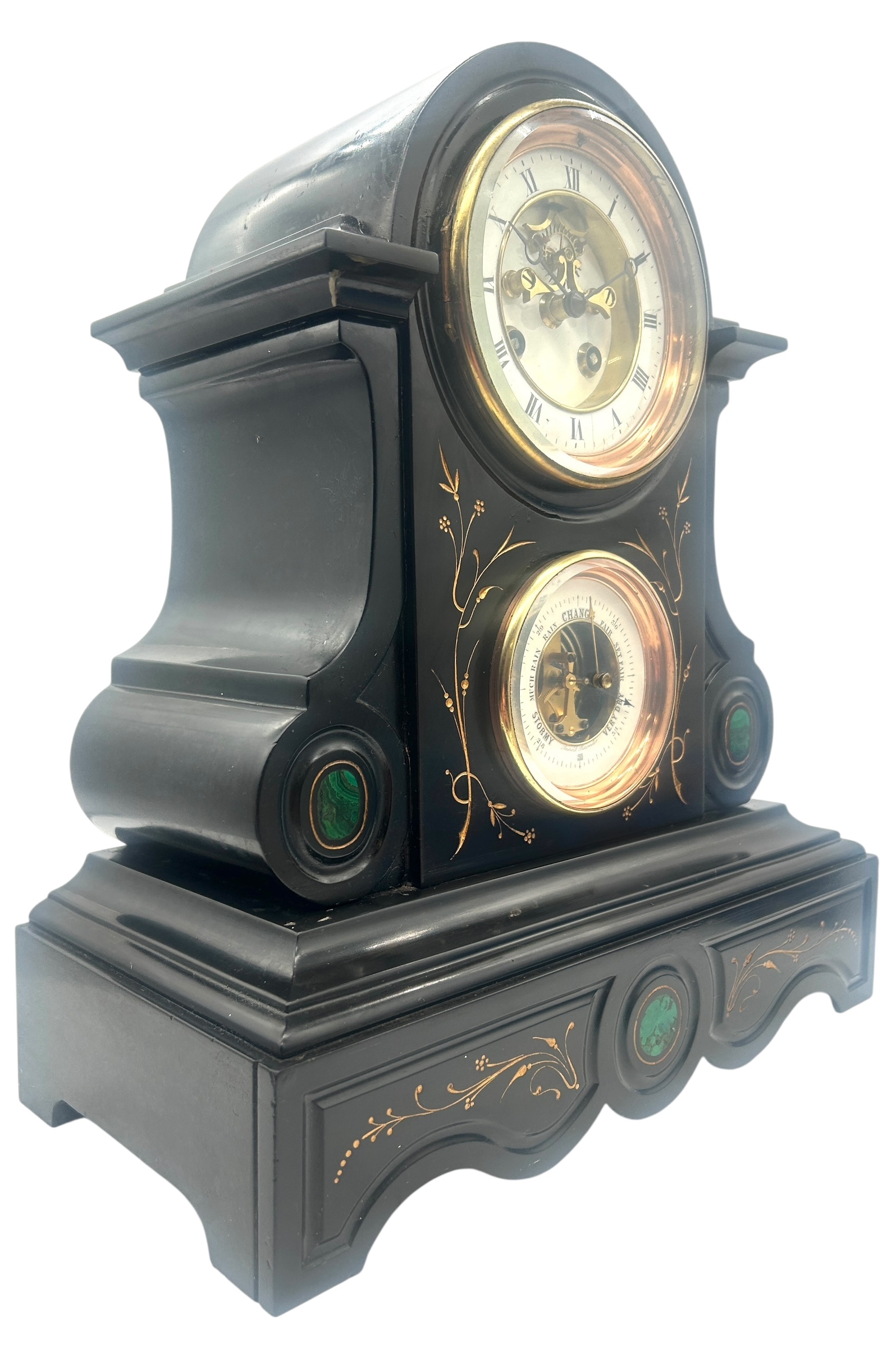 Combination 8 Day Slate Mantel Clock