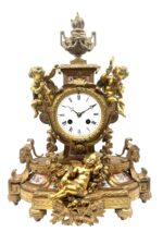 Cherub Figural Ormolu Clock