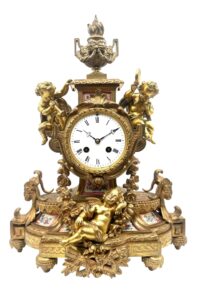 Cherub Figural Ormolu Clock